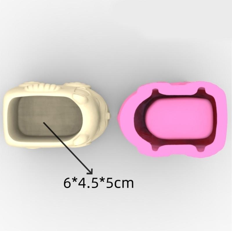 3D DIY Flower Pots Mold Silicone Concrete Mold Animal Car Shape Silicone Vase Molds for Crafting Concrete Candle Holders