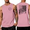 Men's Sleeveless Tank Top Casual Athletic Shirt with Independence Day Patriotic Print Round Neck Lightweight Summer Vest