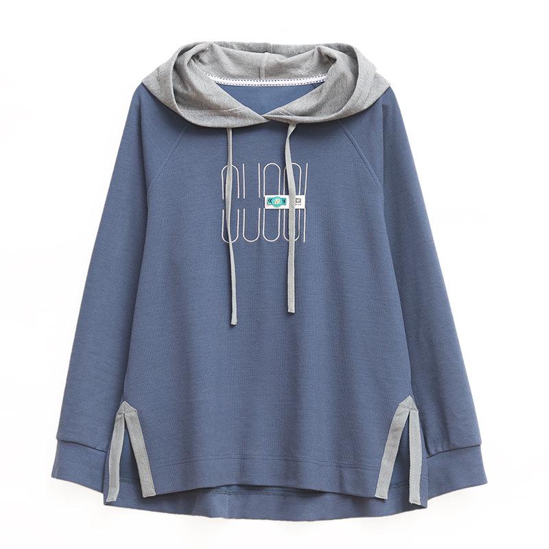 Mom's Casual Hooded Pullover for Women - Loose Fit, Spring/Fall 2024 Trend