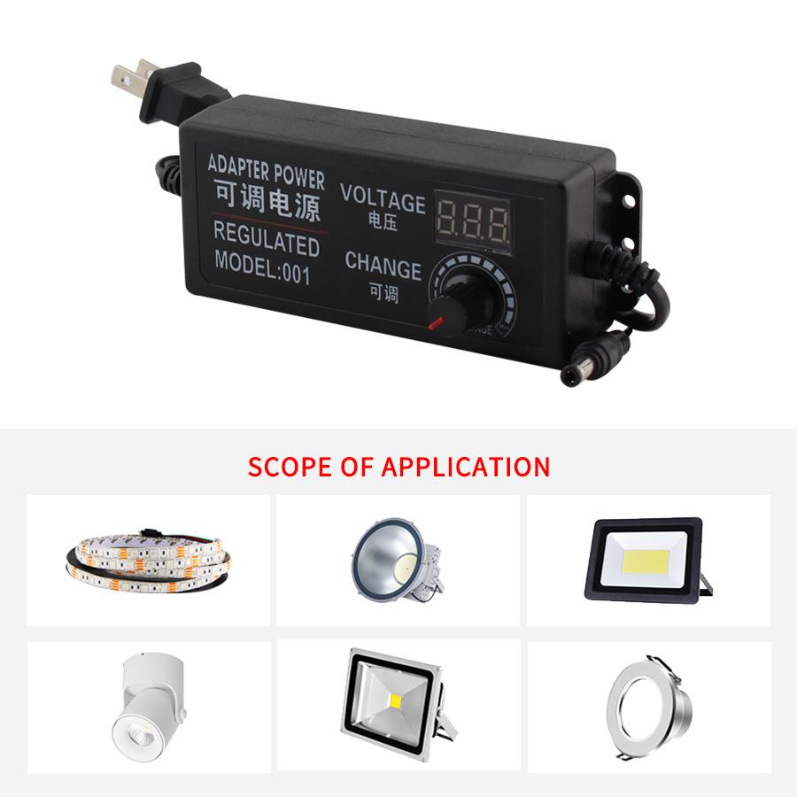 Various AC-DC Source 220V 110V Adjustable Power Supply 12V 24V Adapter 5V Display Screen 3V-24V 1V-24V 3V-12V 9V-24V 1A 2A 3A 5A