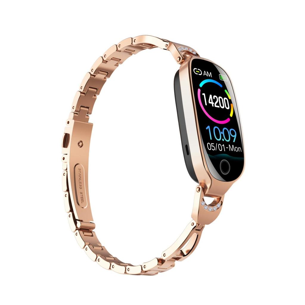 Rainbuvvy F81 Fashion Sports Smartwatch 1.1inches LCD Screen IP67 Waterproof Android OS Long Standby Stylish Smart Bracelet