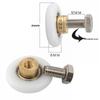 Vintage Curved Shower Room Pulley: Single-Wheel Glass Door Roller Accessory