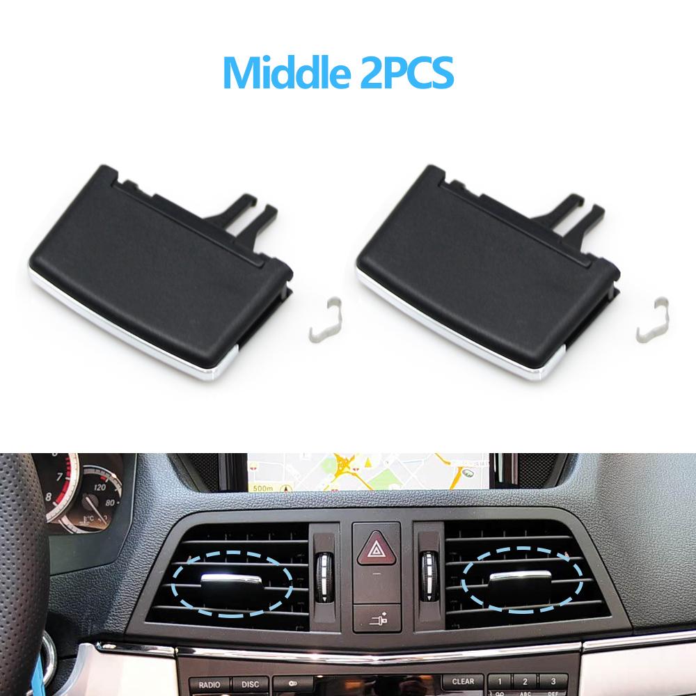 1/2/4PCS Car Air Vent Middle Left Right AC Vent Grille Paddle Clip Slider For Mercedes Benz E Class Cabriolet Coupe W207 E350