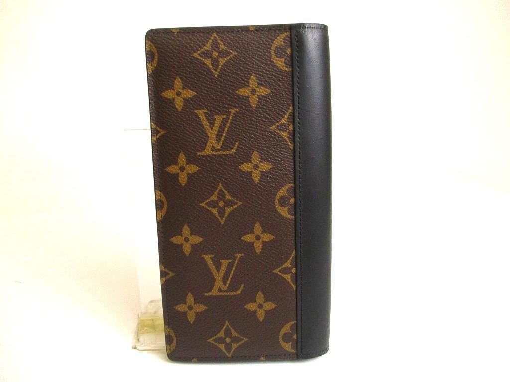 Authentic LOUIS VUITTON Monogam Brown Leather Long Wallet Portefeuille Brazza #a880  Refurbished