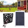 14inch Solar Exhaust Fan Solar Power Controller Solar Panel Powered Fan Ventilation Fan for Dog Kennel Chicken House