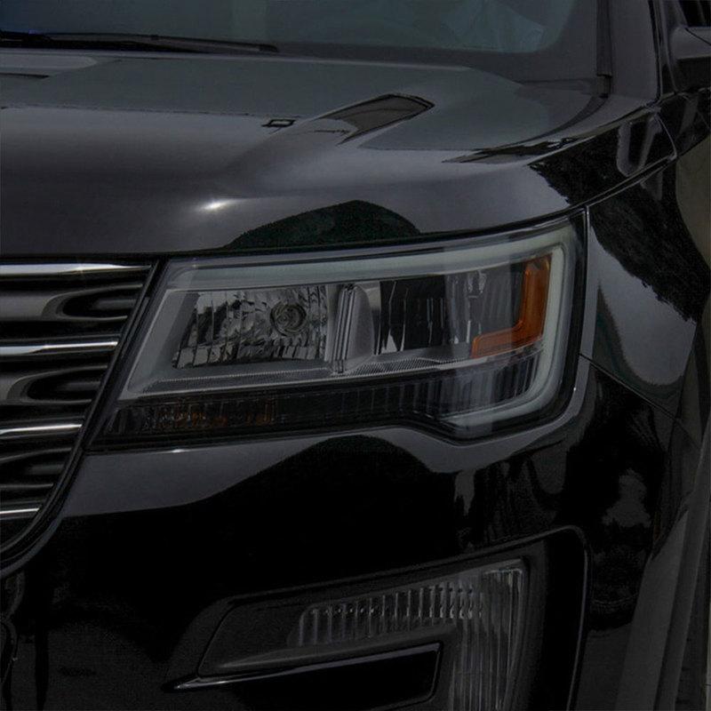 PPF Car Headlight Protective Film Front Light Transparent Blackened TPU Sticker for Ford Explorer 2016-On U502 U625 Accessories