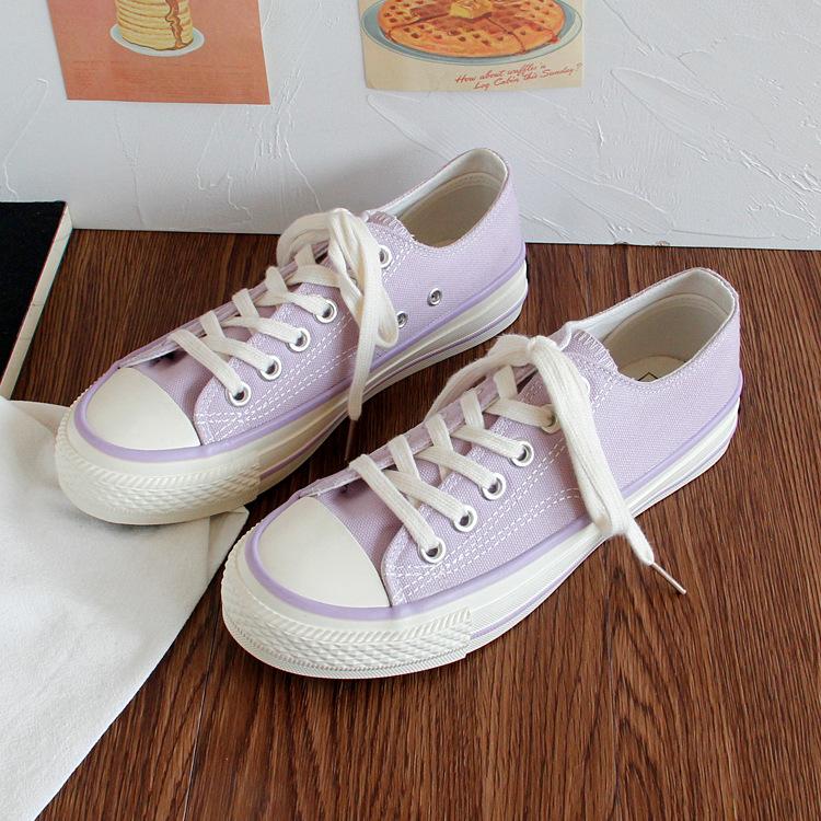 Damen-Segeltuchschuhe, lässig, niedlich, Sneakers, niedrig geschnitten, zum Schnüren, modisch, bequem zum Gehen