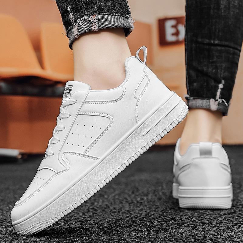 New Men's Little White Shoes Spring Breathable Casual Board Shoes Sports Trendy Shoes Low-top Running Shoes Men