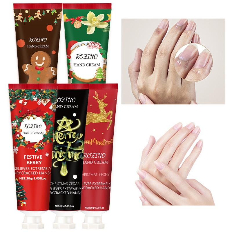 Christmas Hand Cream Long-lasting Moisturizing and Hydrating Autumn and Winter Anti-cracking Small Tube Set