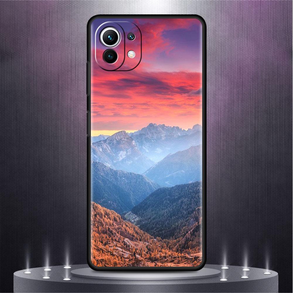 Mountain Beach Sea Hülle für Xiaomi Mi Poco X3 NFC M4 M3 Pro F3 GT F1 11 Lite Note 10 11T 10T 9T Rückseite Weiche Handyhülle