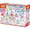 Yoshiritsu LaQ Coleção Doce Castelo Cintilante Conjunto de Blocos de Construção de Plástico 700 peças