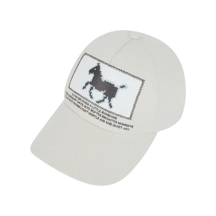 Pony Patch Ball Cap Cream