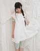 Phased Country Flare Linen Dress_White