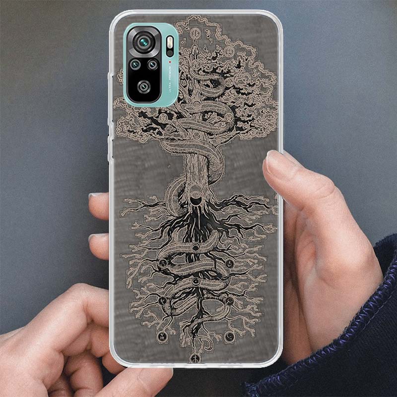 Tree of Life Space Phone Case For Xiaomi Redmi Note 14 13 12S 12 10 10S 11 Pro Plus 11S 11E 11T 9 9S Soft Silicone Shell