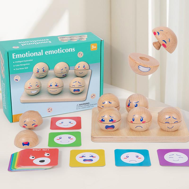 Child's Emotional Expression & Color Recognition Game for Ages 3+: Educational Teaching Aid