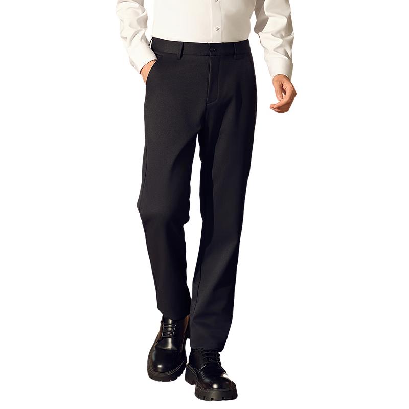

Hodo Men s Fleece-Lined Straight-Fit Casual Trousers 40