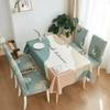 Household Concise Waterproof Tablecloth Integrated Elastic Chair Cover Universal Coffee Table Dining Table Breathable Dust Cover