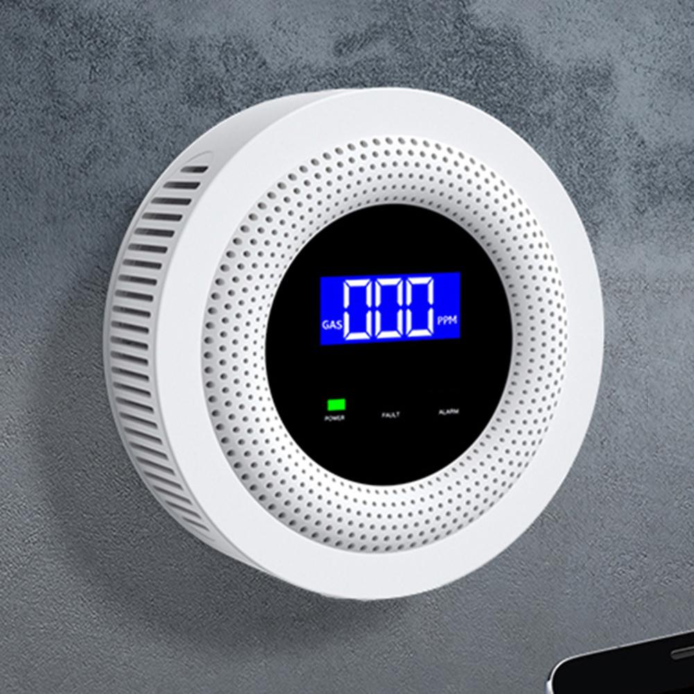 

Tuya Gas Leak Sensor Digital Display Smart WiFi Gas Leak Detector APP Remote Control USB Type-C Power for LPG Gas Biogas Methane China Mainland