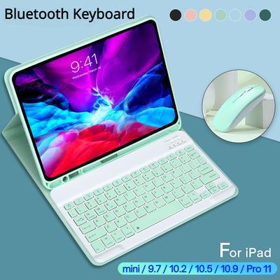 For IPad Keyboard Case for IPad Pro 11 2021 2020 Air 4 Mini 6 10.2 9/8/7th 2018 2017 5 6th Pro 11 10.5 9.7 Air 3 2 Mini 4 5 Leather Case