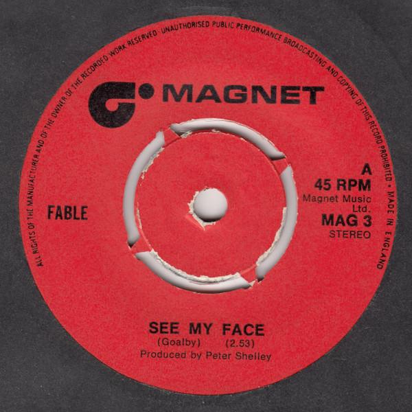 

7inch Record FABLE - See My Face MAG3 Magnet 1973 UK Rock Used
