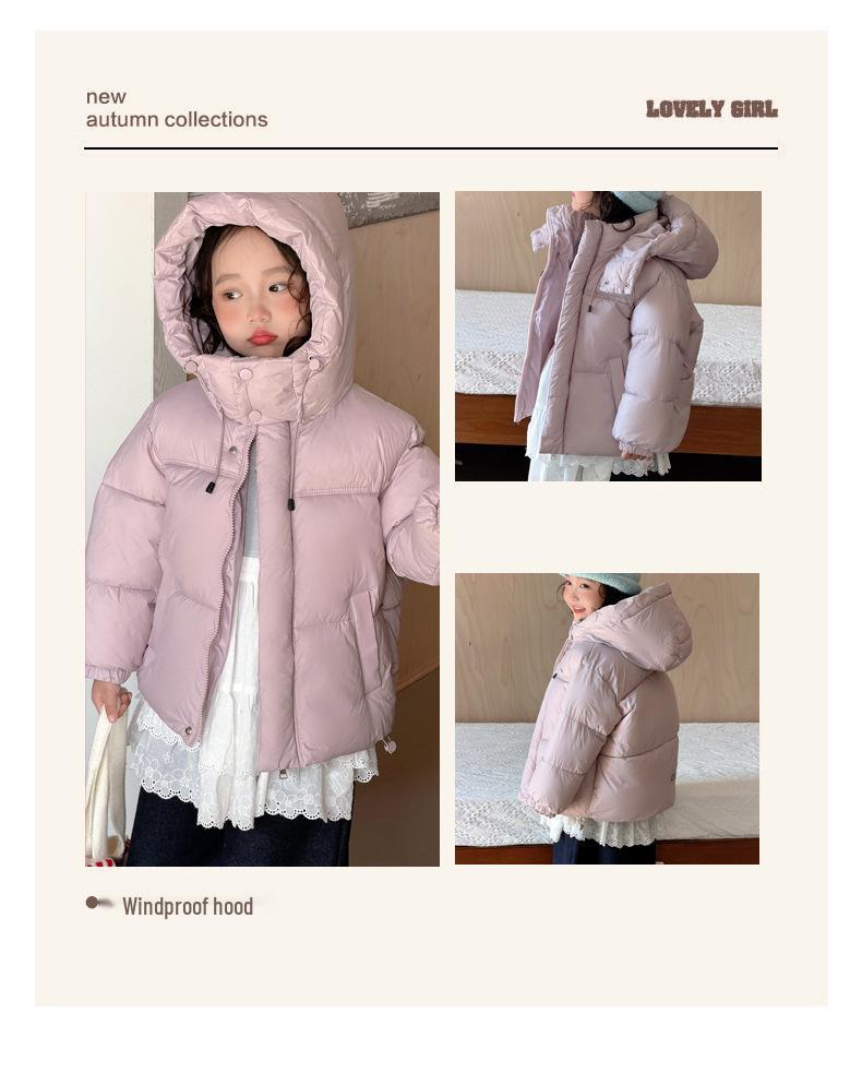 Children's Hooded Puffer Jacket - Thick, Warm, Stylish for Boys & Girls (Autumn/Winter)