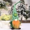 St Patricks Day Gnome Table Ornament Faceless Doll Home Decoration