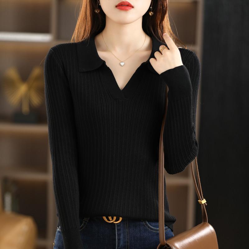Women Sweater MODERN NEW SAGA Spring Slim Wool Sweaters Knitted Pullover Soft Warm Autumn Female Jumper Knit Top