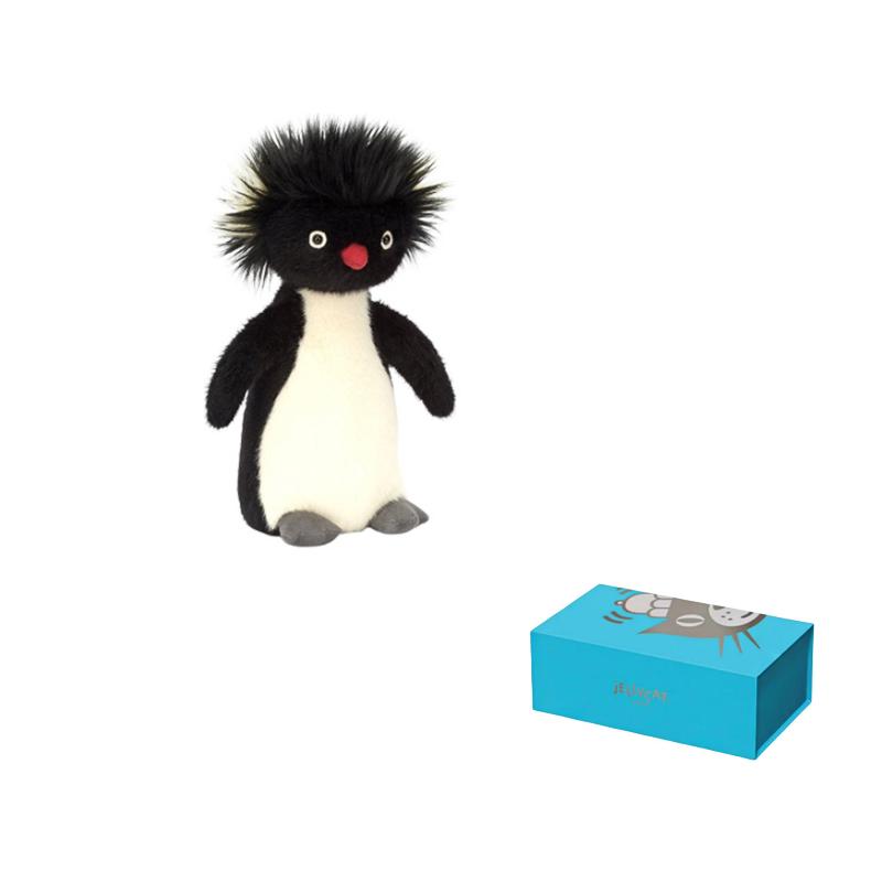 JELLYCAT Arctic and Antarctic Series Ronnie Rock Jumping Penguin Companion Doll Plush Doll 22cm Height