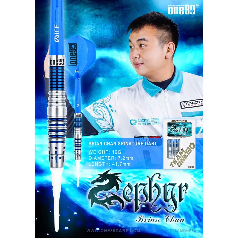 One80 Brian Chan 2BA Darts Brian Chan Model Ver.1 Set,
