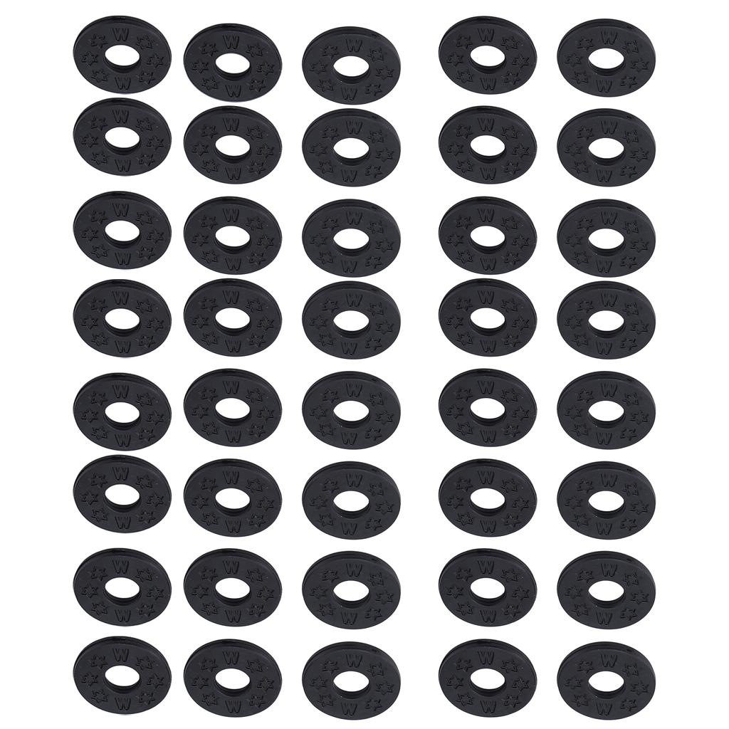 40Pcs Guitar Strap Gasket Bass Belt Button Non Slip Blocks PE Lock Washers Replacement