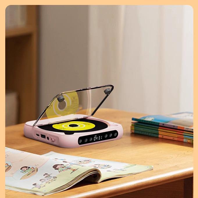 Portable Audiophile-Grade CD Player with Bluetooth Speaker