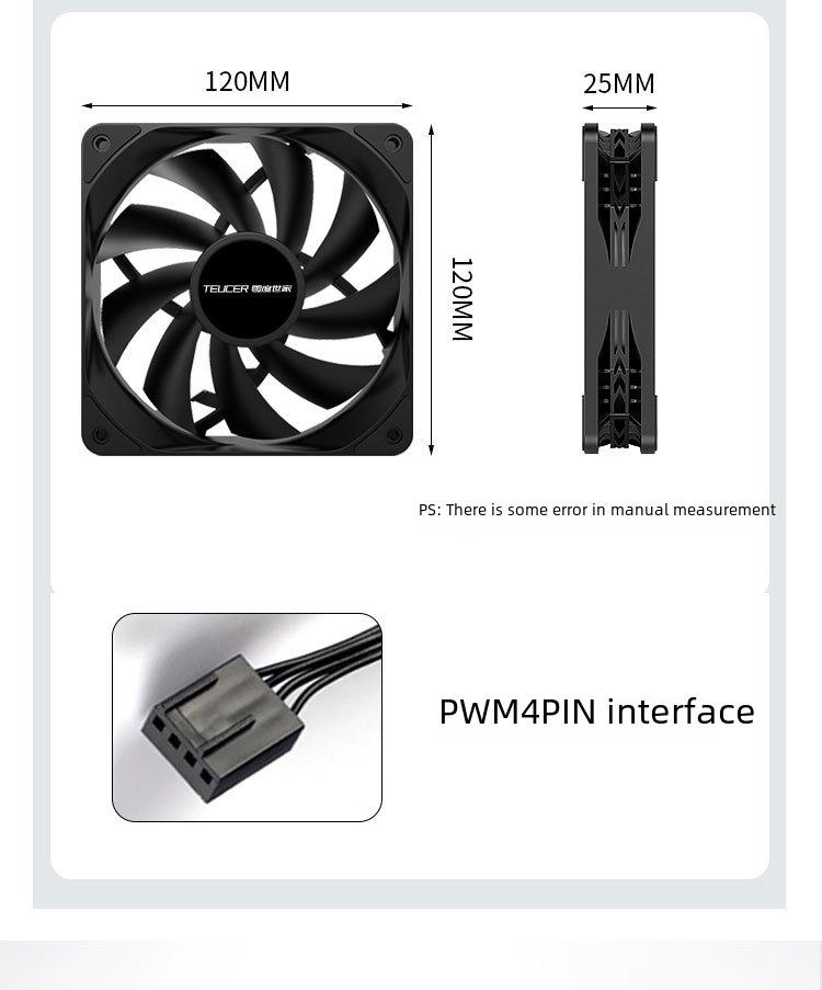 Zero Degree Fengshen B12025 PWM 120mm CPU Air Cooler with Intelligent Temperature Control