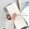 Vintage Metal Square Frame Myopia Glasses for Women Men Unisex Blue Light Blocking Computer Glasses Fashion Eyewear -1.0 To -4.0