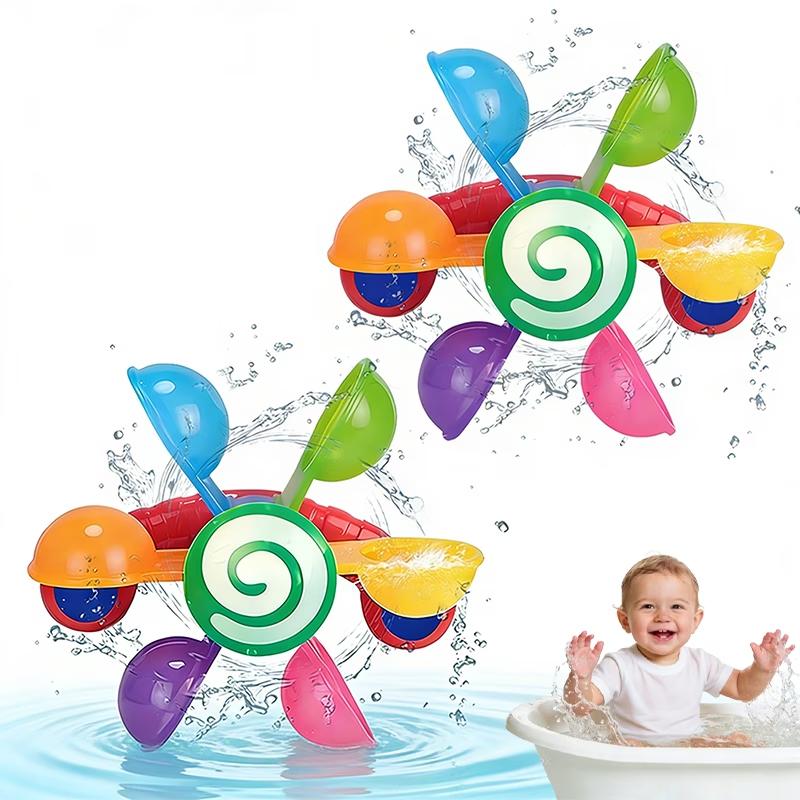 1pc Spinning Bath Toy Windmill, Fun Bathtime Sensory Play for Baby Boys & Girls, Ideal Birthday Christmas Gift,Summer Beach Toys
