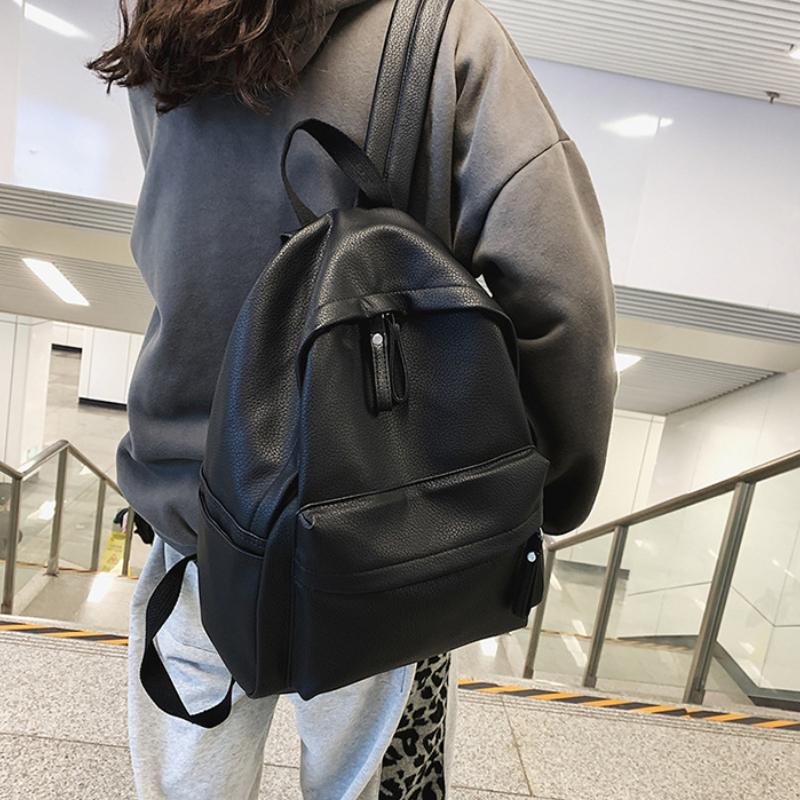 Pu Leather Travel Women Backpacks New Fashion Backpack Shoulder Bag Large Capacity Student Book School Bags For Teenage Girls