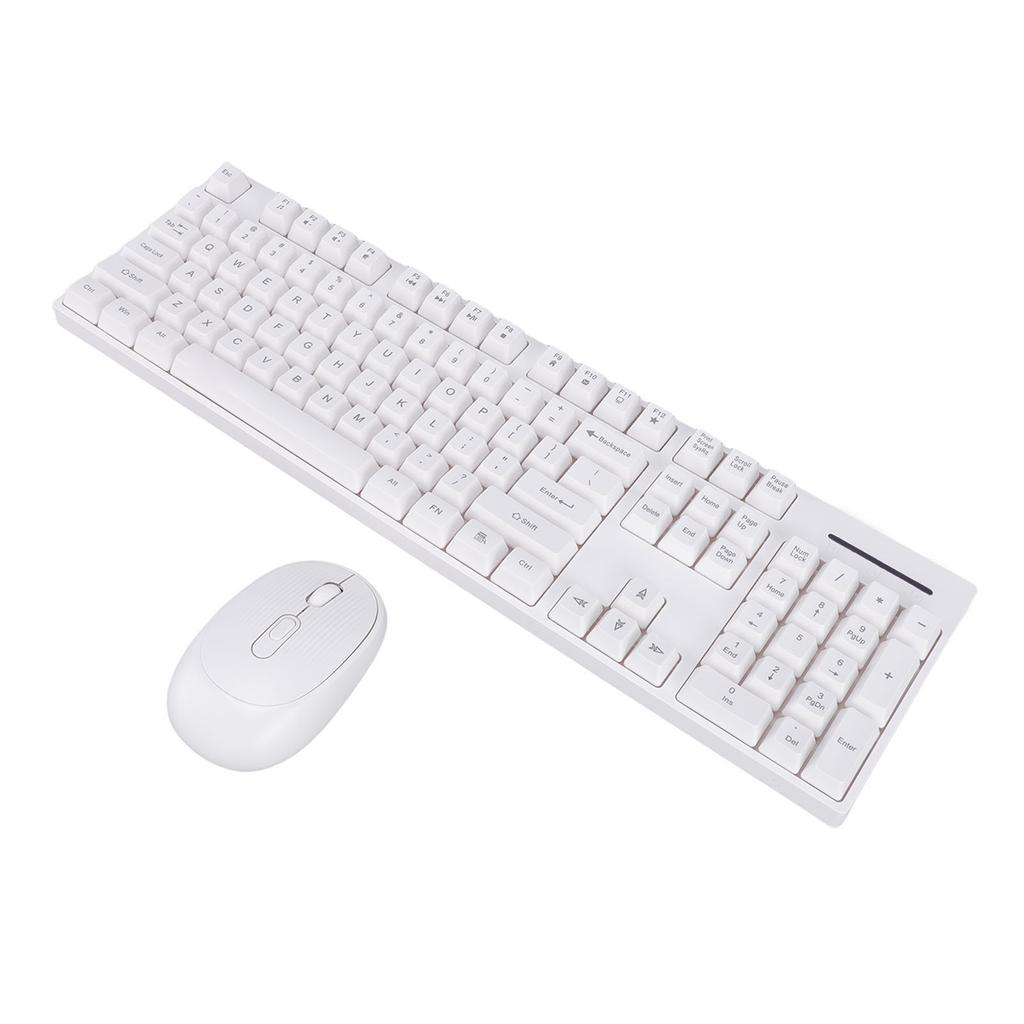 Wireless Keyboard and Mouse Combo 2.4 4 Keys Keyboard with Wireless Ergonomic Mouse for Computer PC