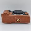 Skórzane etui połowiczne na aparat PU do Fujifilm XT5 Fuji X-T5 Pokrywa bazowa Osłona z otworem na baterię