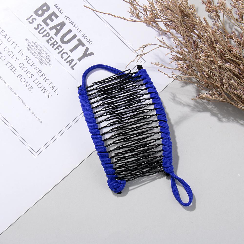 New Hair Accessories Big Size Metal Lazy Hair Comb Banana Hair Clip Stretchable Vintage