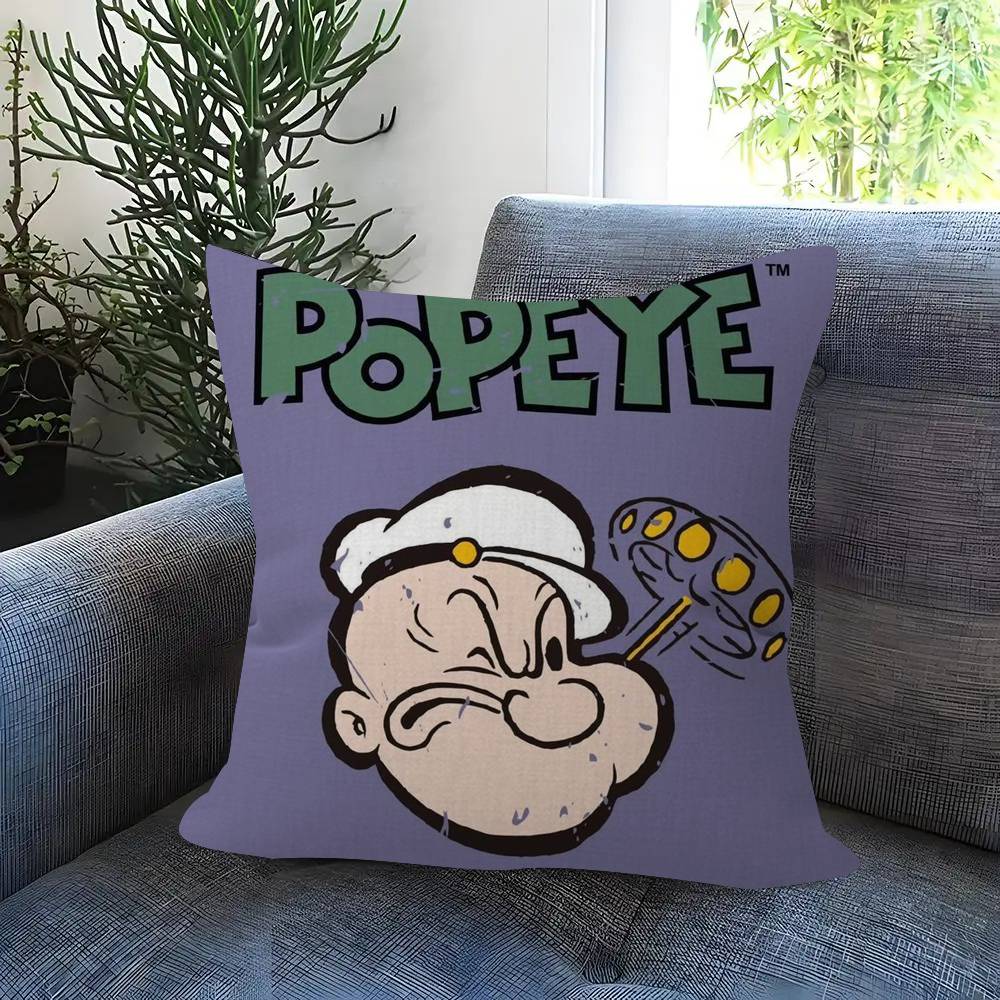 Classic Anime P-Popeye Personalized Picture Text Home Decorative Pillows Household Gifts 45X45Cm