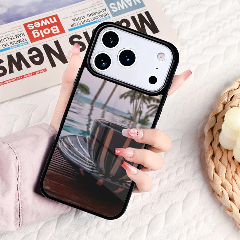 A Cup Of Coffee Phone Case For IPhone 17 16e 15 14 13 12 11 Pro Max Air Mini Soft Protective Cover iPhone 14