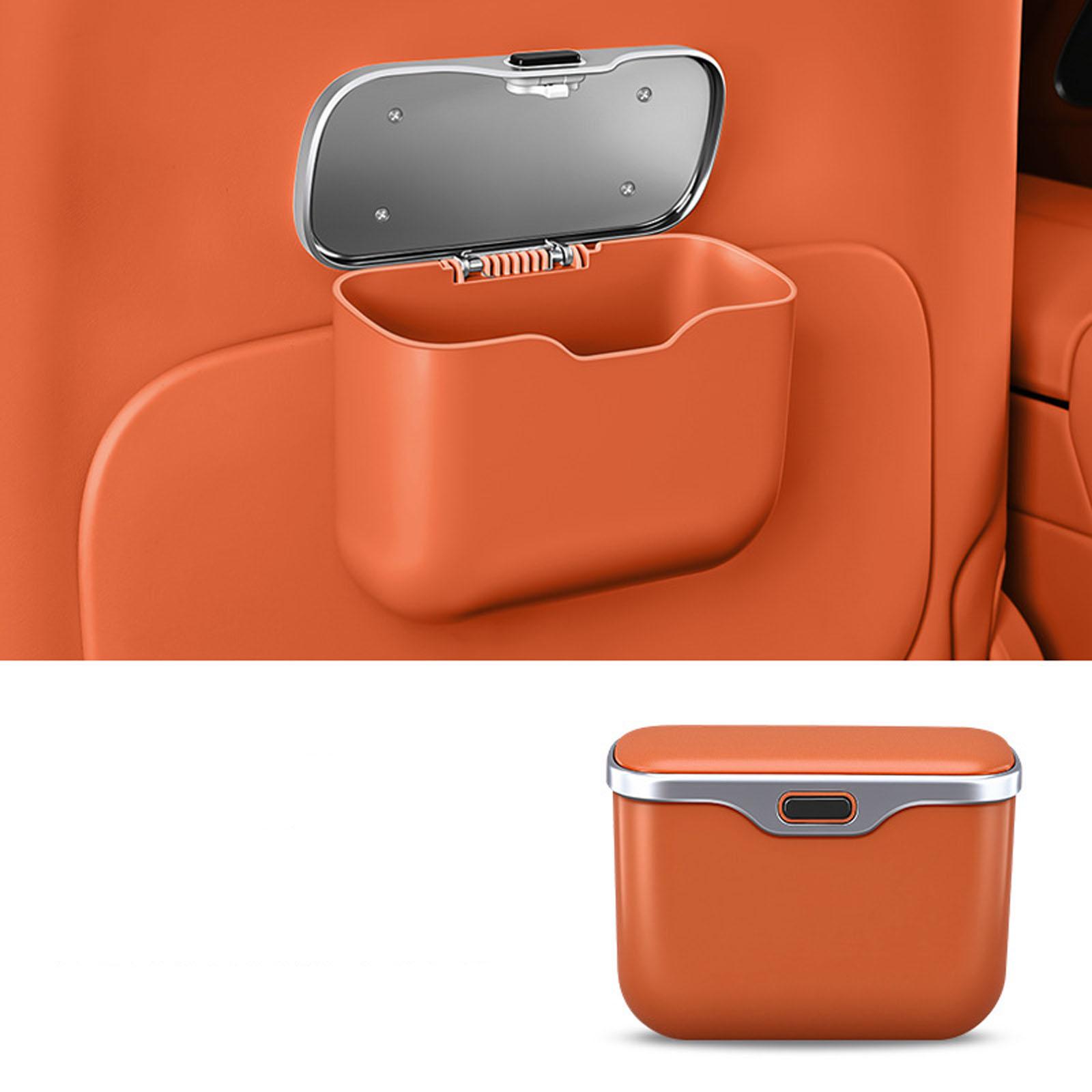 

Car Trash Can, Multi-functional Hanging Trash/shorts Storage Box For Cars, Car Interior Clip- Storage Bag. One Size