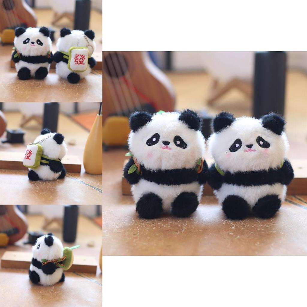 And Sweet Cute Plush Panda Bag Charm Adorable Fruit Bear Keychain Soft Toy