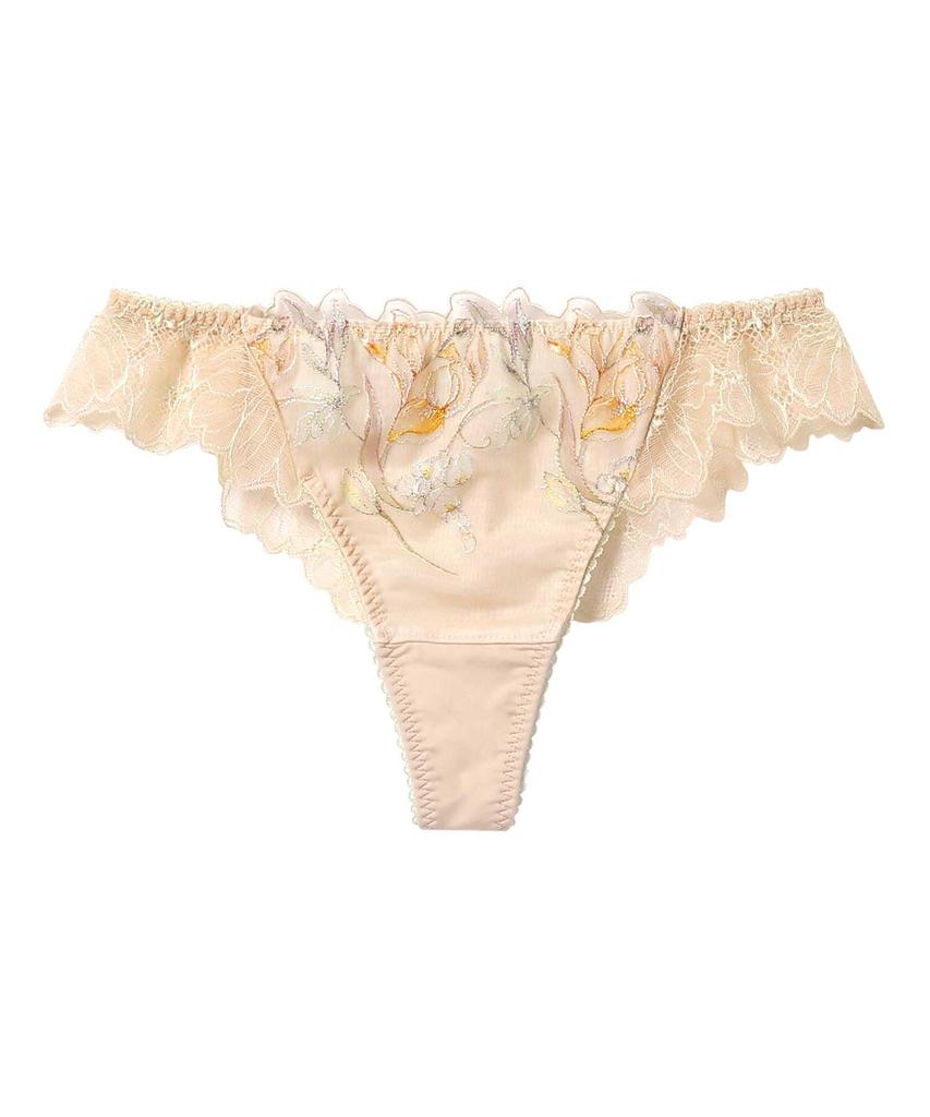 Panties Glamour Rich Lightweight Underarm BYJ685 Pair with Thong Panties PYJ585 OR M Amphi/Wacoal T-back [Glama-Rich Panties] Women's