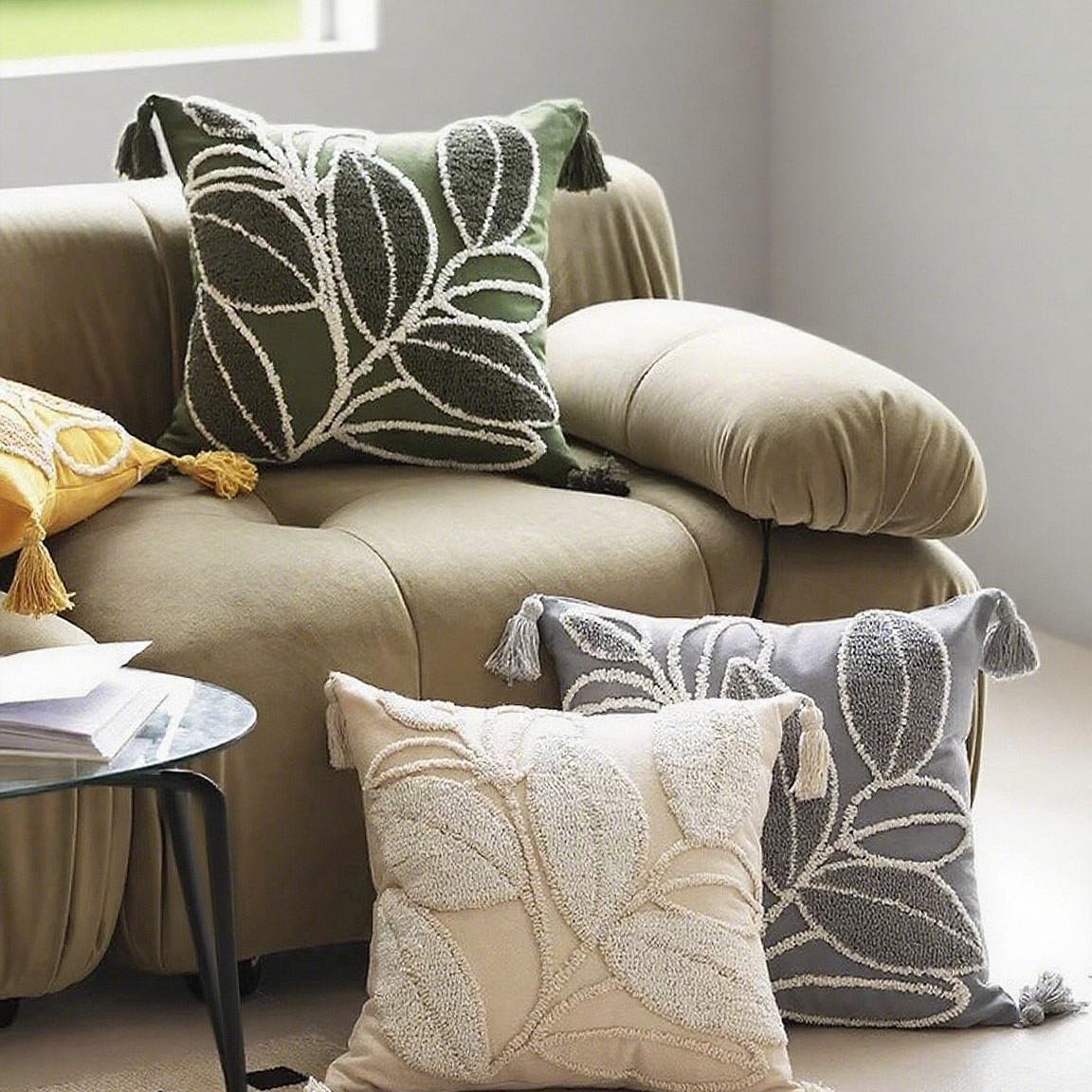 Jmg Clothing Unisex 2026 New 45X45cm Beautiful Flower Pillowcase For Living Room Bedside Sofa Car Backrest Office Decoration Pillow Cushion Cover