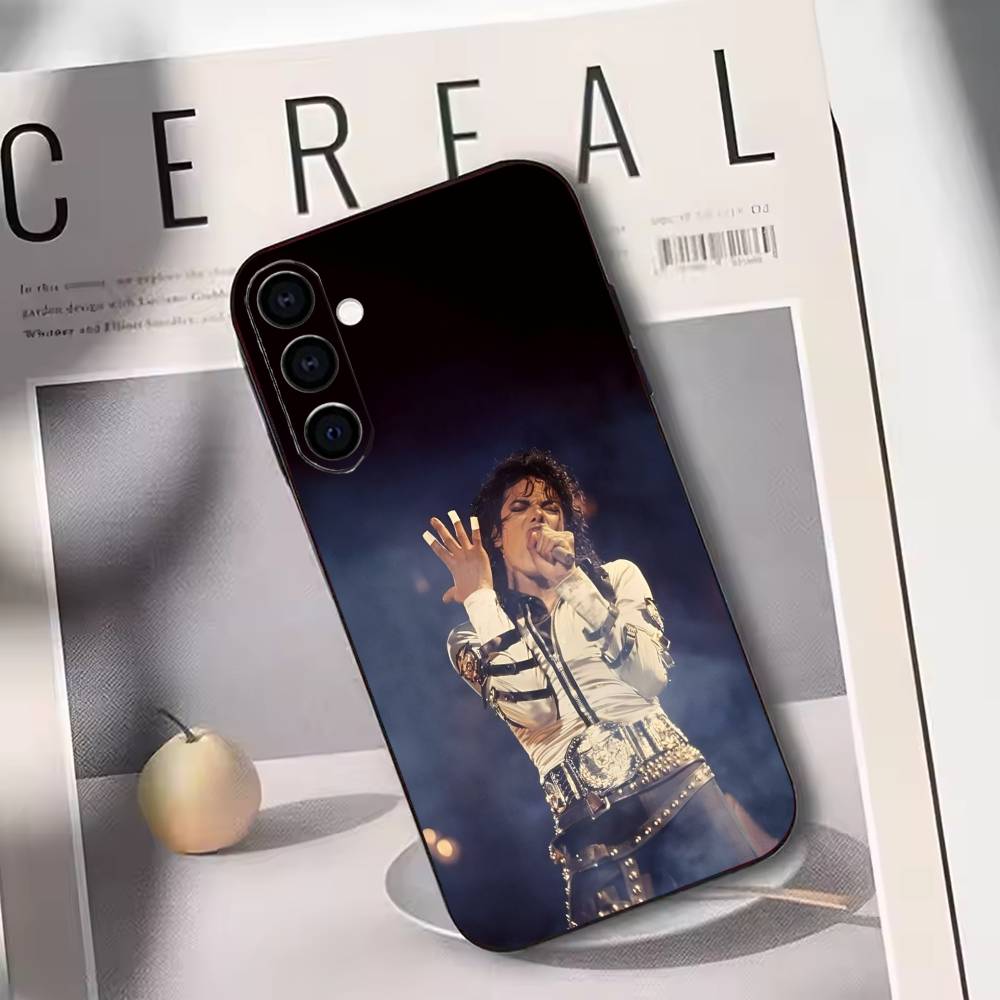 Singer M-Michael jackson Phone Case For Samsung Galaxy A73,A72,A71,A70,A53,A52,A51,Soft Silicone Black Cover