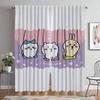 Chiikawas Partition Home Interior Curtains for Camera Living Room Curtain Shades Halloween Decoration Tulle for Bedroom Kitchen