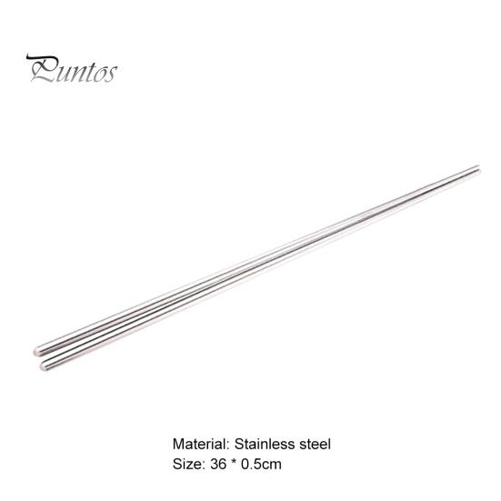 Kitchen Stainless Steel Non-slip Fried Hot Pot Noodles 14inch Long Chopsticks