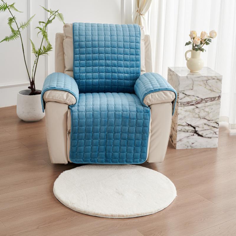 

Winter Plush Solid Square Pet Sofa Slipcover Cozy Warm Integrated Seat Cover for Pets 53*190