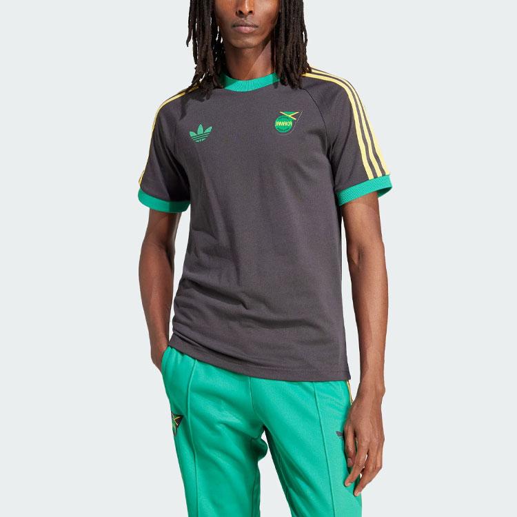 Adidas Originals Jamaica Adicolor 3-Stripes Tee Men Tops Black IT7807
