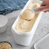 Bacs à glace avec couvercle 1l, 2 pièces, récipients isotherme pour creme glacée, moules à glace sans bpa, boîtes de stockage